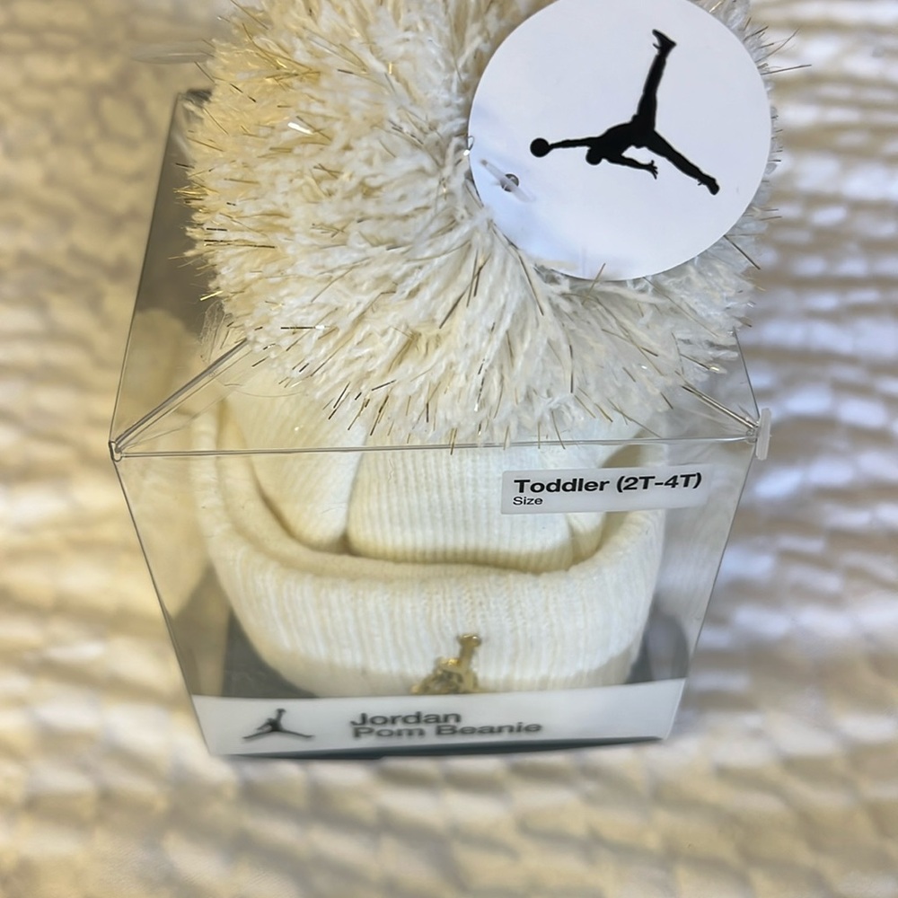 NWT Jordan Toddler Pom Beanie, 2T-4T